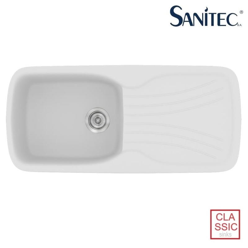 Νεροχύτης Sanitec Classic 308 White 97x51cm