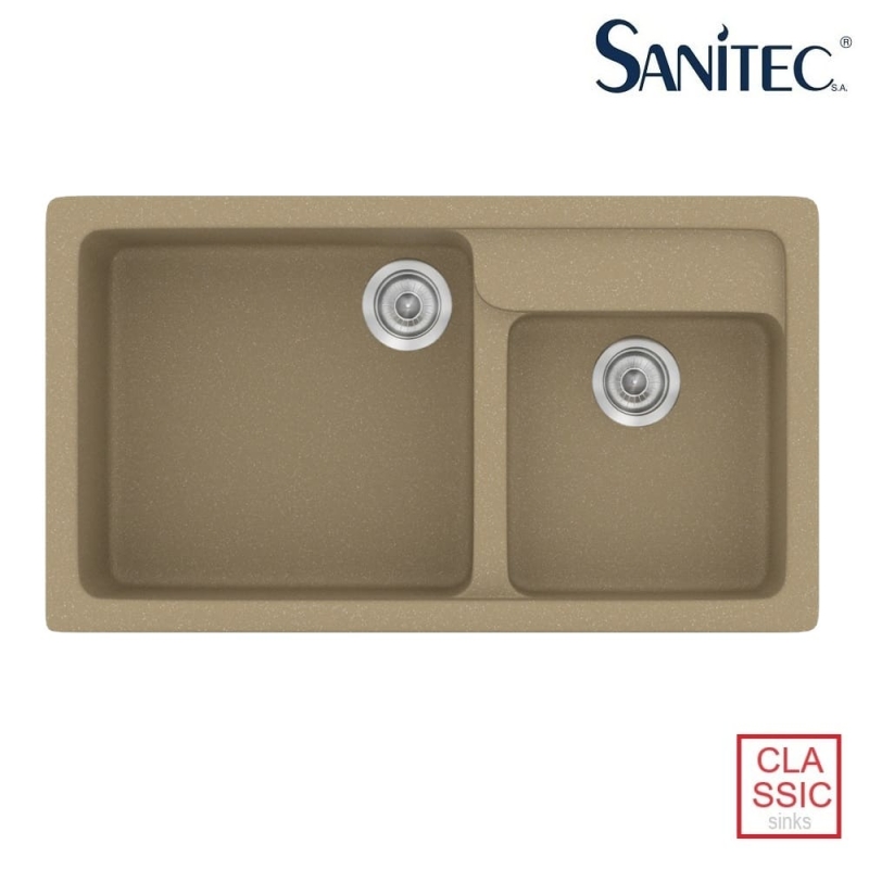 Νεροχύτης Sanitec Classic 317 Metallic Cream 90x51cm