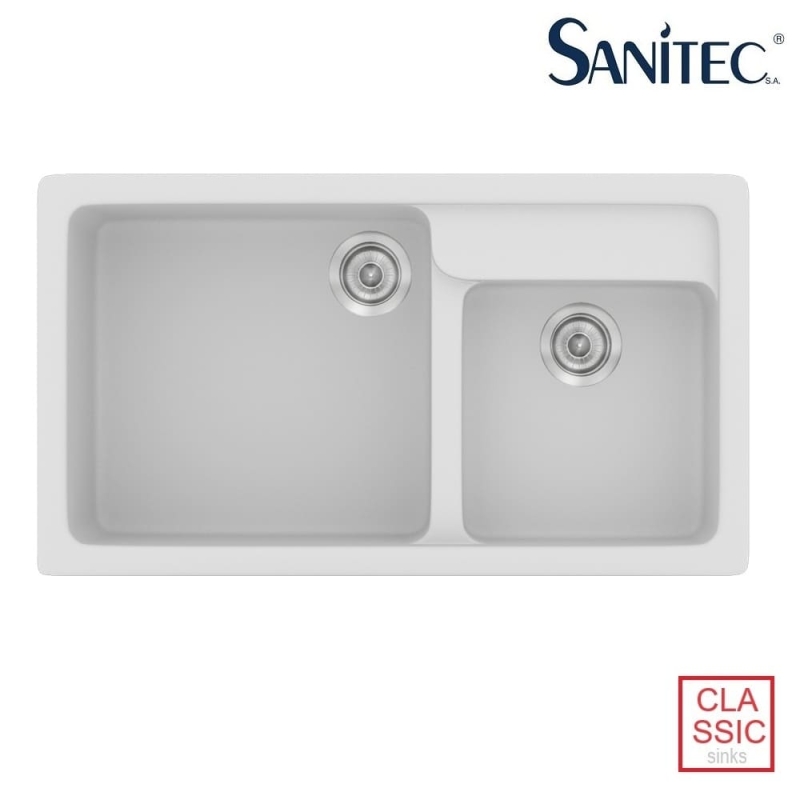 Νεροχύτης Sanitec Classic 317 White 90x51cm