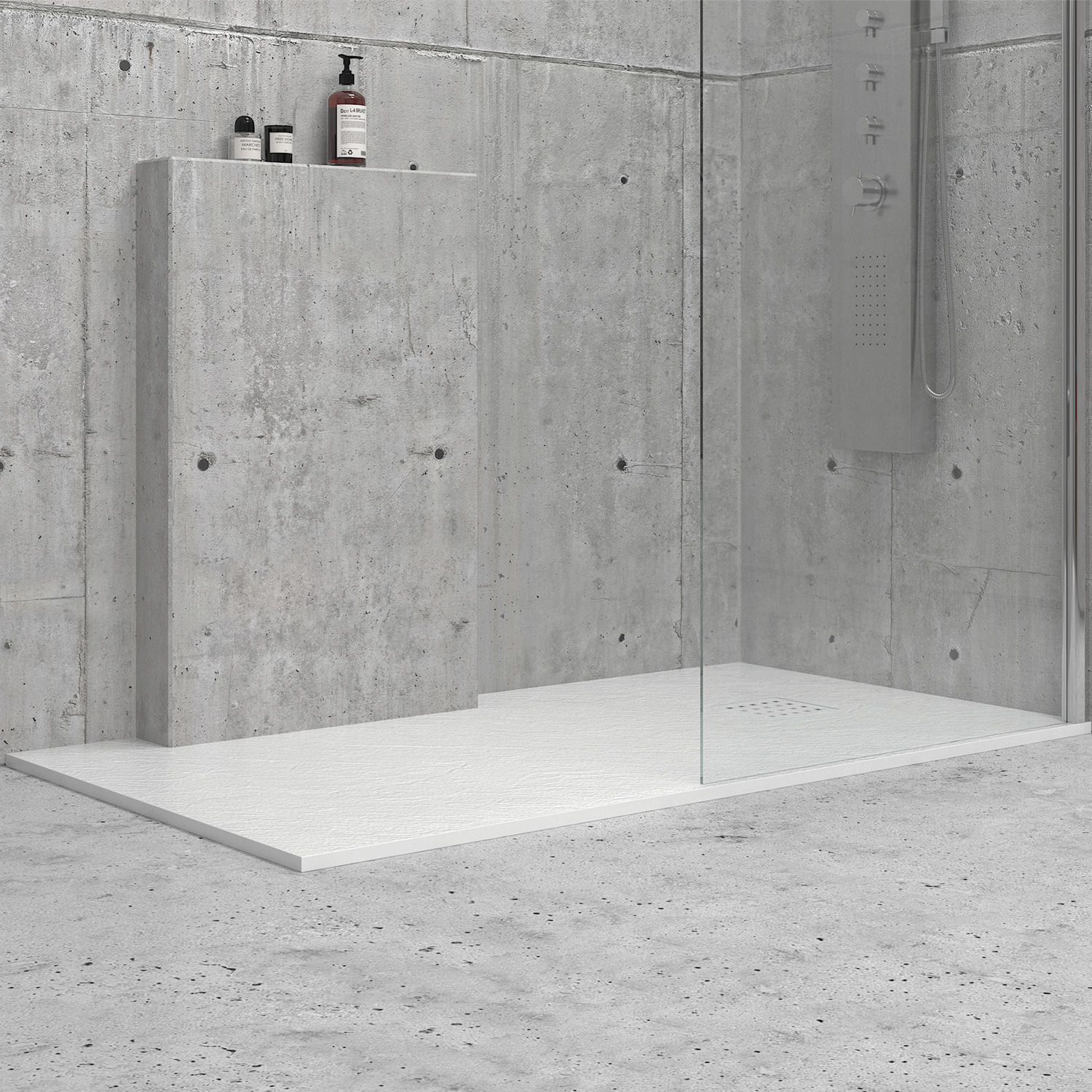 Ντουζιέρα ορθογώνια υψηλής αντοχής CLASSIC Bianco KARAG 170x70cm