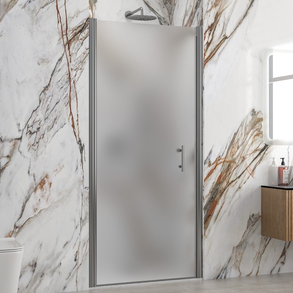 Καμπίνα από τοίχο σε τοίχο με icy κρύσταλλο S 28 ALTO PORTA Cromo KARAG