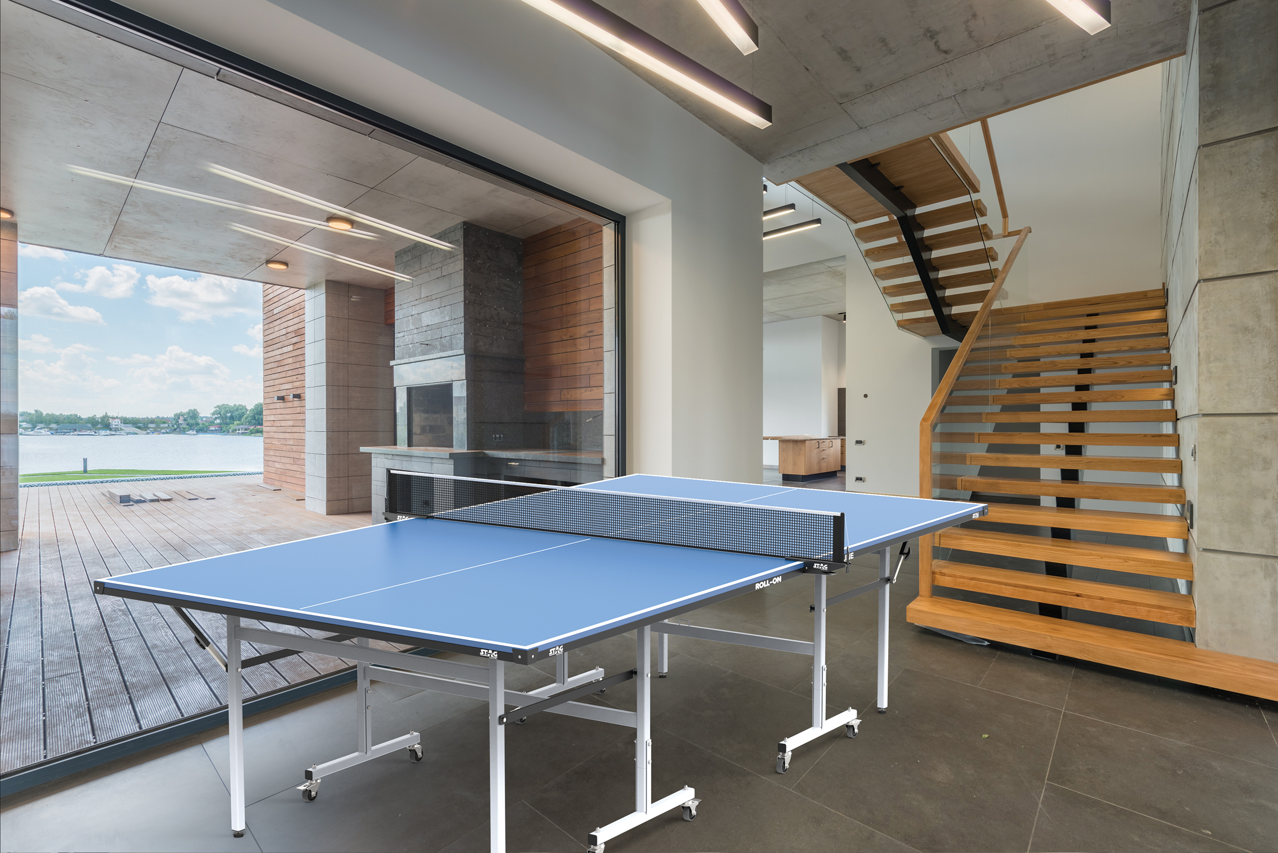 Τραπέζι Ping Pong Εσωτερικού Χώρου Fun - Μπλε - Image 5