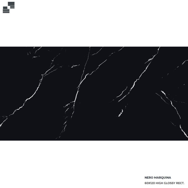 Πλακάκι γρανίτη NERO MARQUINA High Gloss 60x120cm