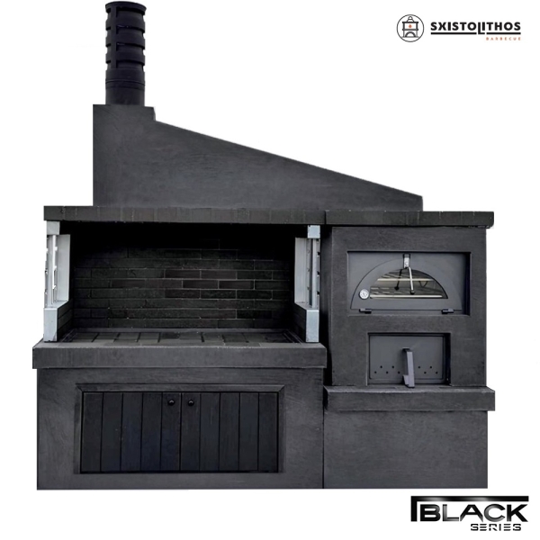 Σετ μπάρμπεκιου χτιστό BC 250 Black series Sxistolithos